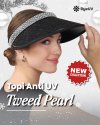 Topi Tweed Pearl Anti UV