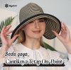 Topi Floppy Stripes Lipat Pantai Anti Panas