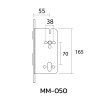 Mortise Lock MM-050 MAGNETIC