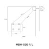 Door Stopper MDH-030 R/L