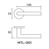 Hollow Lever Handle MTL-001-C
