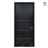 uPVC Door IUP-005 สี Black Ash