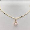Wire wrapping necklace ( Rosequartz)