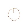 Clover stone necklace (Rhodonite)