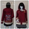 เสื้อรุ่น Custom2สี เลือดหมู-ครีม แต่งเส้นชายเสื้อ/ข้อมือ แต่งธนูข้อมือแหลม