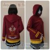 เสื้อรุ่น Custom2สี เลือดหมู-เหลืองเข้ม แต่งเส้นชายเสื้อ/ข้อมือ แต่งธนูข้อมือแหลม