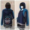 เสื้อรุ่น Custom3สี กรม-ฟ้าเข้ม-เทากลาง โค้งไหล่หน้าซ้าย แต่งกลางแขน