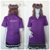 เสื้อช็อป Workshop shirt สีม่วงเข้ม เก็บเอวทรงสวย