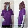 เสื้อช็อป Workshop shirt สีม่วงเข้ม เก็บเอวทรงสวย