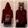 เสื้อรุ่น Custom2สี เลือดหมู-ดำ แต่งเส้นชายเสื้อ/ข้อมือ แต่งธนูข้อมือแหลม