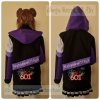 เสื้อรุ่น Custom ตัดต่อ4สี ดำ-ม่วงเข้ม-ขาว-ม่วงกลาง