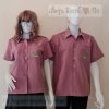 เสื้อซาฟารี สีชมพูกะปื เข้ารูปทรงสวย