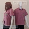 เสื้อซาฟารี สีชมพูกะปื เข้ารูปทรงสวย