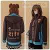 เสื้อรุ่น Basic เทาเข้ม-ฟ้าอ่อน แต่งข้างตัว
