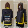 เสื้อรุ่น Basic เทาเข้ม-เหลือง แต่งข้างตัว