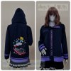 เสื้อรุ่น Custom2สี กรม-ม่วง แต่งเส้นชายเสื้อ/ข้อมือ แต่งธนูข้อมือแหลม