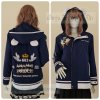 เสื้อรุ่น Custom2สี กรม-ขาว แต่งเส้นชายเสื้อ/ข้อมือ/หมวก แต่งธนูข้อมือแหลม