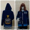 เสื้อรุ่น Custom2สี กรม-ฟ้าเข้ม แต่งเส้นชายเสื้อ/กลางแขนซ้าย/หมวก แต่งธนูข้อมือแหลม