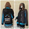 เสื้อรุ่น Custom3สี ดำ-เทาเข้ม-ฟ้า ผ่าหน้าซ้าย