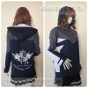 เสื้อรุ่น Custom3สี กรม-เทาเข้ม-ขาว แต่งหน้าหลังแขน ไม่ติดบังซิป