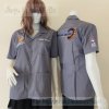 เสื้อช็อป Workshop shirt สีเทากลาง เก็บเอวทรงสวย