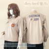 เสื้อช็อปปกเชิ้ต Workshop shirt สีครีมกากี เอวจั๊ม แขนเชิ้ต
