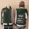 เสื้อรุ่น Custom3สี เขียวเข้ม-เทาอ่อน-ขาว ผ่าหน้าซ้าย