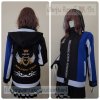 เสื้อรุ่น Custom3สี ดำ-น้ำเงิน-ขาว ผ่าหน้าซ้าย