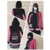 เสื้อรุ่น Custom3สี ดำ-ชมพูเข้ม-ชมพู่อ่อน ผ่าหน้าซ้าย