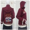 เสื้อรุ่น Custom2สี เลือดหมู-ครีม แต่งเส้นชายเสื้อ/ข้อมือ แต่งธนูข้อมือแหลม