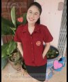 เสื้อซาฟารี อาชีวะ สีแดงเลือดนก เข้ารูปทรงสวย