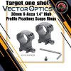 VECTOR OPTICS 30mm X-Accu 1.4" High Profile Picatinny Scope Rings