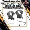 VECTOR OPTICS 34mm X-ACCU Medium Profile Scope Picatinny Ring