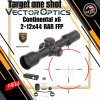 Vector optics Continental x6 2-12x44 RAR FFP Rifle Scope