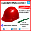 หมวกนิรภัย ปรับหมุน สีแดง Delight