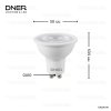 DNER หลอดไฟ LED MR16 7W 220V ขั้ว GU10 DIMMABLE