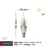 DNER LED CANDLE FLAME 3W E14