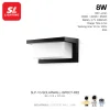 SL LIGHTING โคมไฟติดผนัง ภายนอก โซล่าเซลล์ LED 8W กันน้ำ IP65