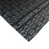 PRINTED SATIN SCARF - BLK