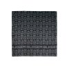 PRINTED SATIN SCARF - BLK