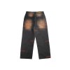 HW DENIM ORANGE STITCH LOGO PANTS