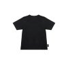 "BLKGEM" CURVY WHITE LOGO  KIDS TEE - BLK