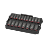 Milwaukee รุ่น 49-66-6816 ชุดลูกบล็อกกระแทก 3/8" (19 ชิ้น) พร้อมถาดรอง