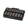Milwaukee รุ่น 49-66-6818 ชุดลูกบล็อกกระแทก 1/2" (16 ชิ้น) พร้อมถาดรอง