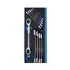 Blue-Point รุ่น BPS25A ชุดประแจแหวนก๊อกแก๊ก 2 ข้าง RAT WR DBL RING SET