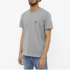 AMI SMALL A HEART T-SHIRT Heather Grey