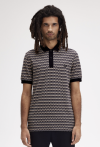 Fred Perry Polo Shirt Zig Zag Print