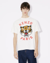 KENZO LUCKY TIGER' OVERSIZED GENDERLESS T-SHIRT Off White