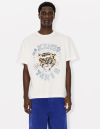 KENZO DRAWN VARSITY' OVERSIZED T-SHIRT OFF WHITE