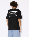 BICOLOR KENZO PARIS' CLASSIC TWO-TONE EMBROIDERED T-SHIRT in Black